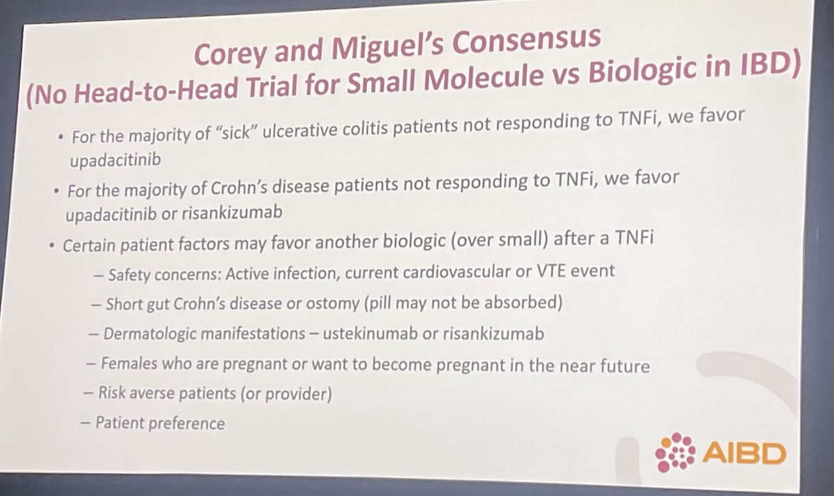 ⁦@MRegueiroMD⁩ VS ⁦@DrCoreySiegel⁩ 🌌 small molecules and Biologics ⁦@IBDConference⁩ #AIBD2023