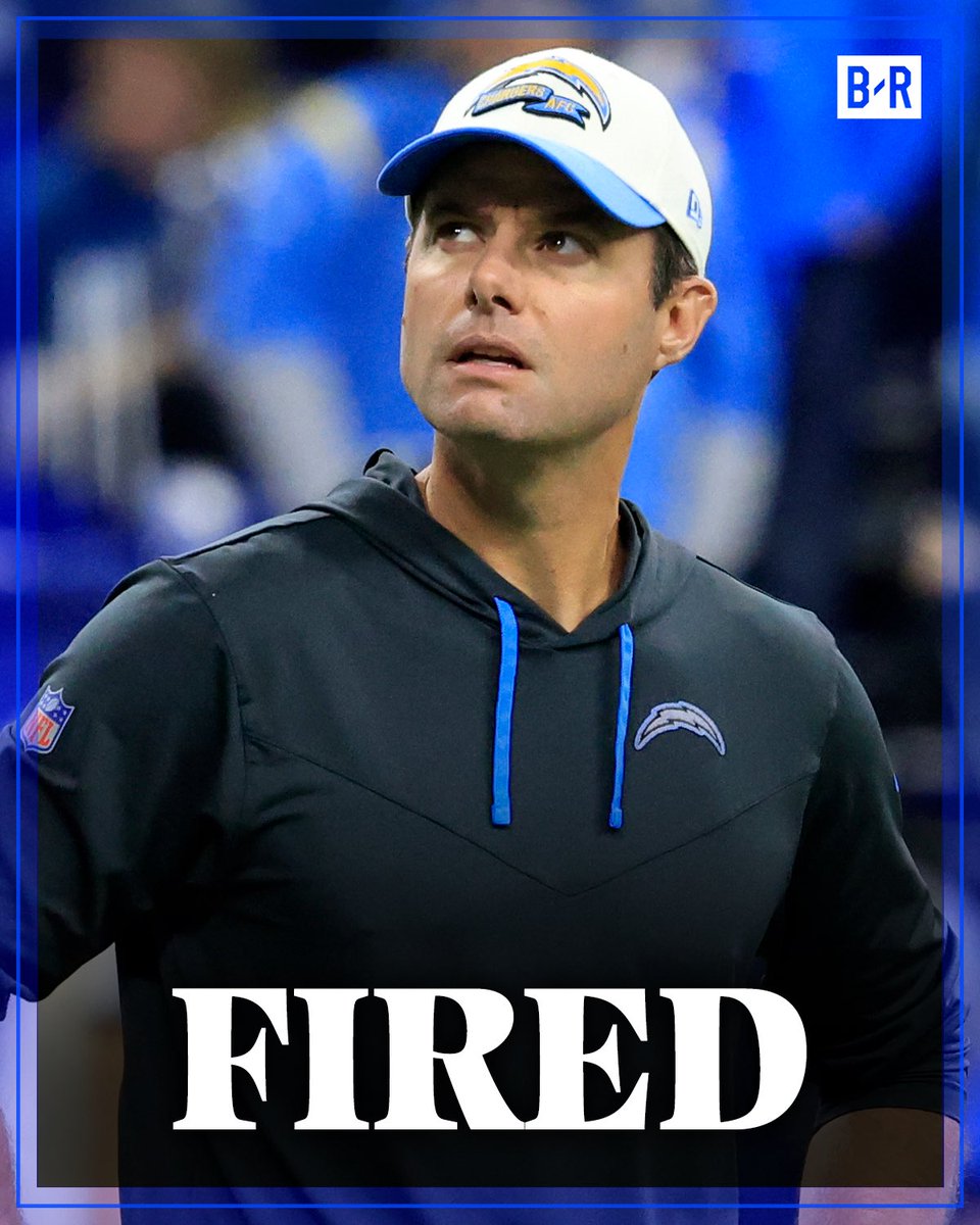 BleacherReport's tweet image. Chargers have fired HC Brandon Staley and GM Tom Telesco following their 63-21 loss to the Raiders, per @AdamSchefter