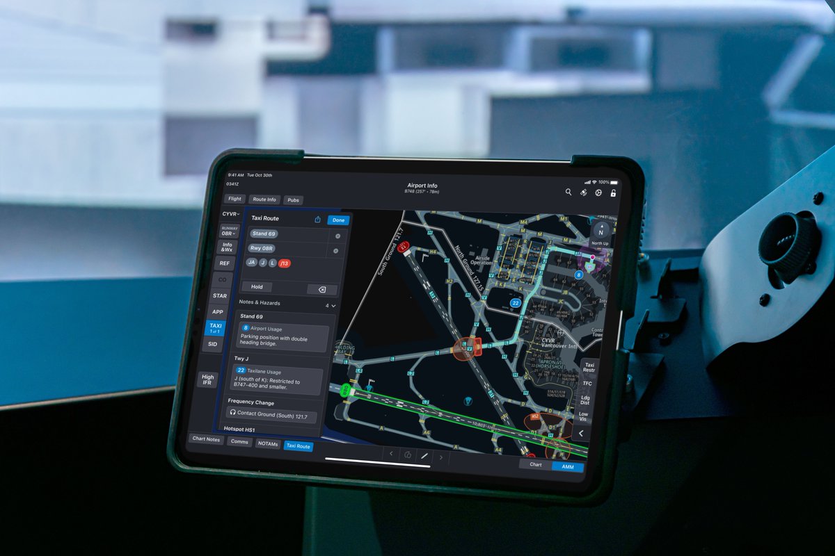 Our Boeing ecoDemonstrator taxied to and from the runway at @yvrairport without normal radio communication, testing a new capability with @navcanada to help improve operational efficiency and enhance safety by sharing taxi information digitally. More: bit.ly/473iVPQ