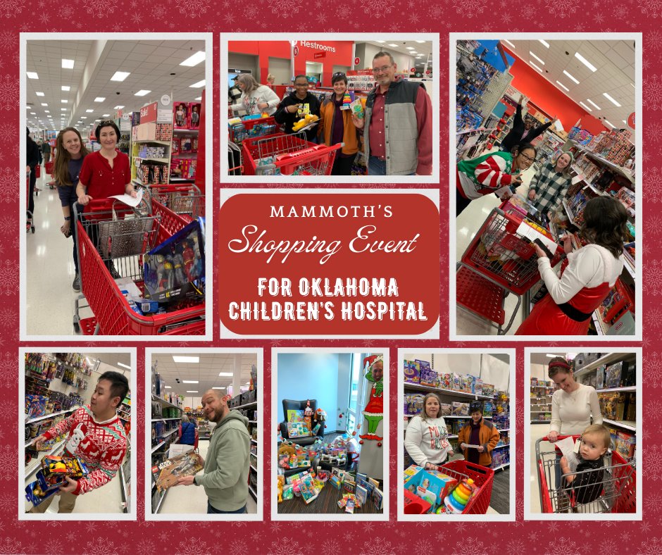 Our employees had a jolly time shopping for the children at Oklahoma Children's Hospital. This is an annual event and we love bringing smiles to sweet faces. bit.ly/3PobBas #MerryChristmas #OklahomaChildrensHospital