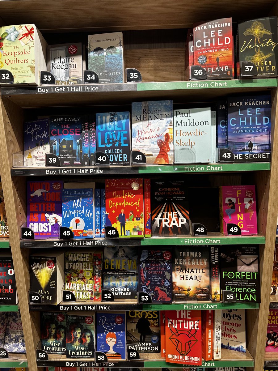 In Dublin airport. I love a country where a Faber poetry collection is the 42nd biggest best-seller of the week . Paul Muldoon! ⁦<a href="/FaberBooks/">Faber Books</a>⁩