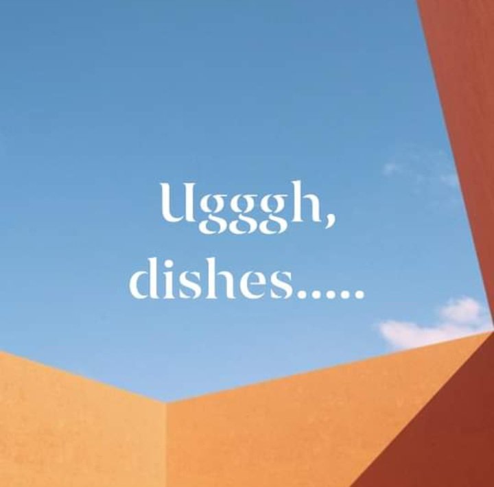 #ughdishes #nodishes