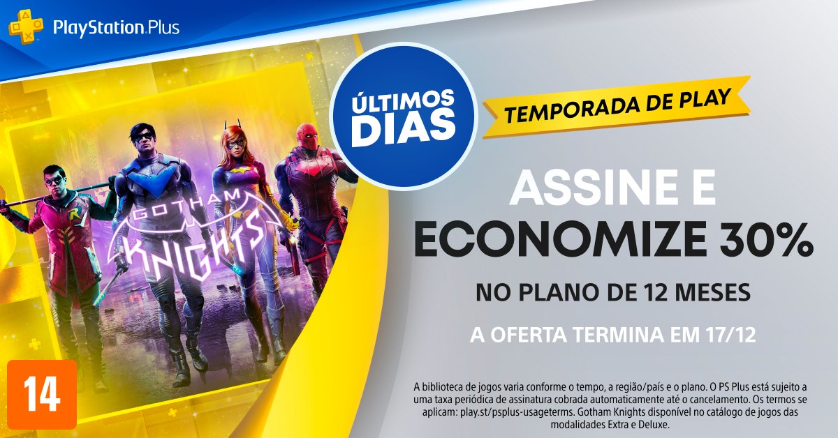 Assinatura da PlayStation Plus está com desconto de 25% em todos os planos