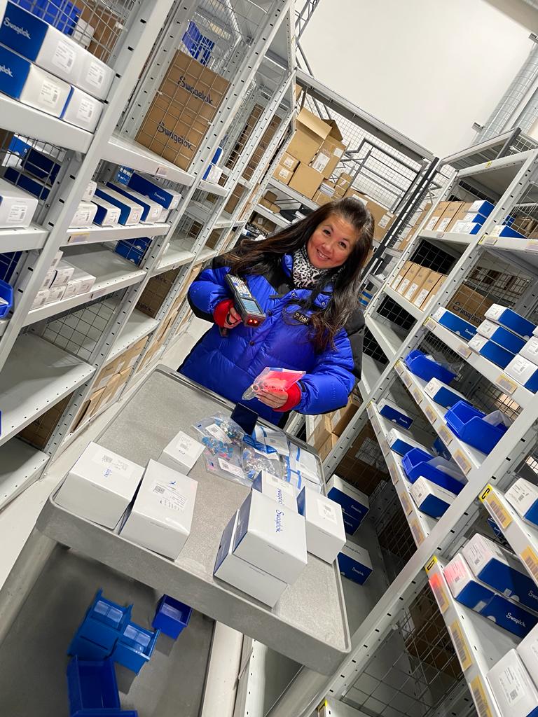 Another day another team member helping out in our warehouse! Well done Tanya, our Custom Solutions Assembly Coordinator, helping the warehouse put stock away ready to be picked for our lovely Customers. 

#teamwork #oneteam