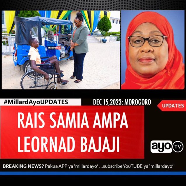 Kiongozi anayejali wananchi wake bila kuzingatia jinsia, dini, muonekano wala hali za ulemavu. Hakika Tanzania tumepata bahati nzuri ya kuwa na kiongozi huyu. #MamaYukoKazini