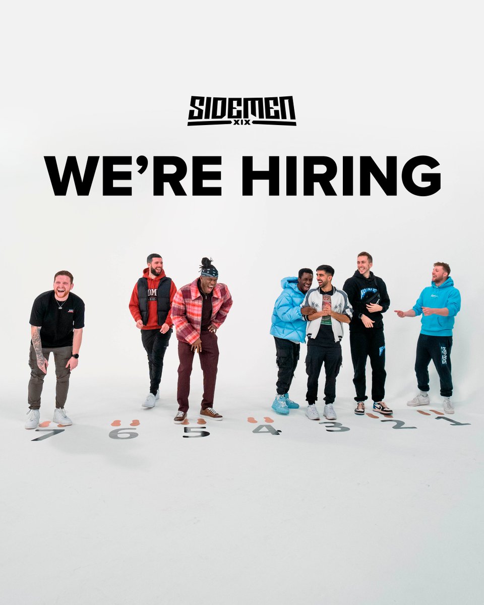 We’re Looking for editors for the main Sidemen channel! Tweet us with a video explaining why you want to get involved and showcase your skills as an editor. We want to add the best of the best to our team as we head into 2024 We’ll be reviewing your videos throughout the