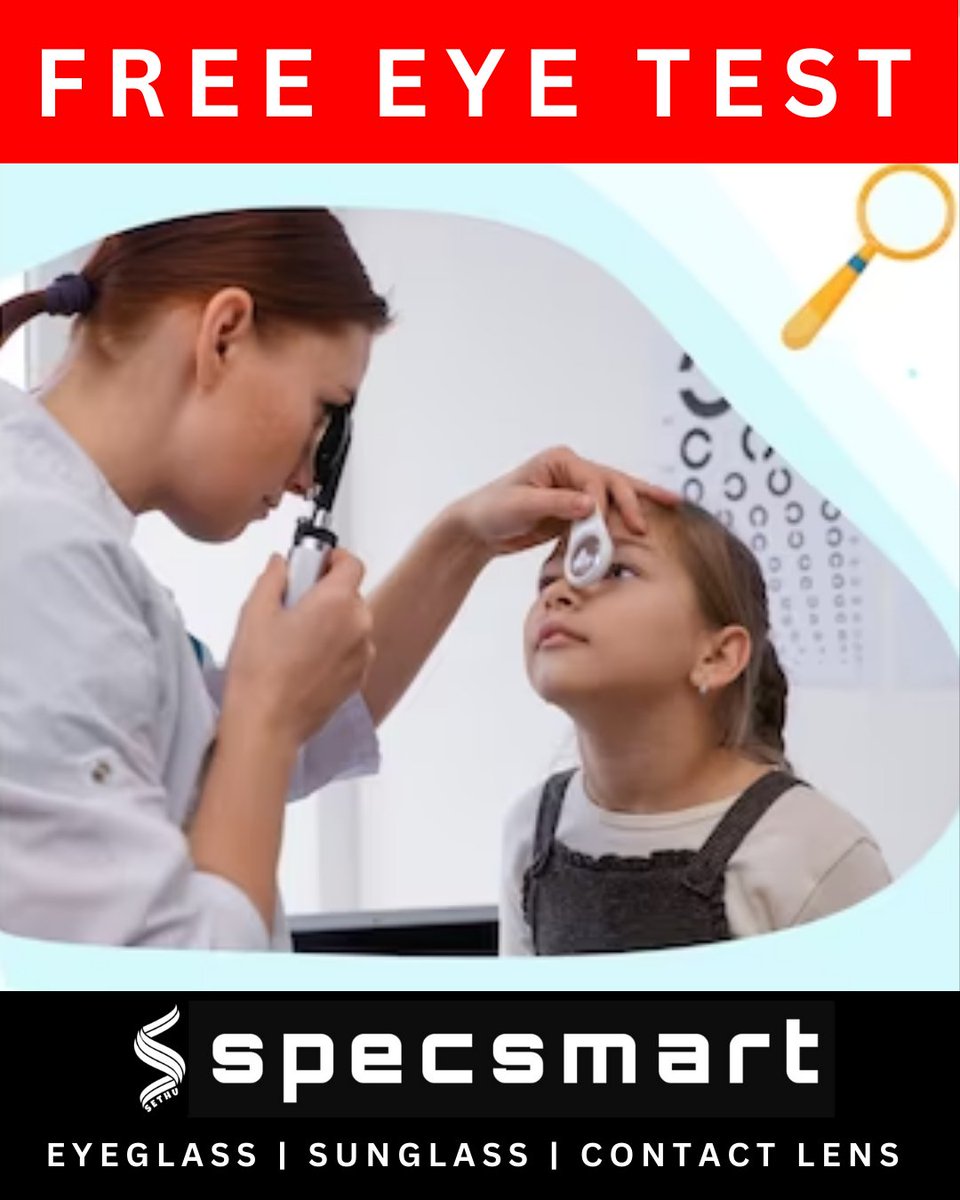 specsmart2018's tweet image. &quot;Discover the joy of clear vision with our free eye test offer. Your vision is our care. Book now! 👁️💫 #specsmart_services #FreeEyeTest&quot;