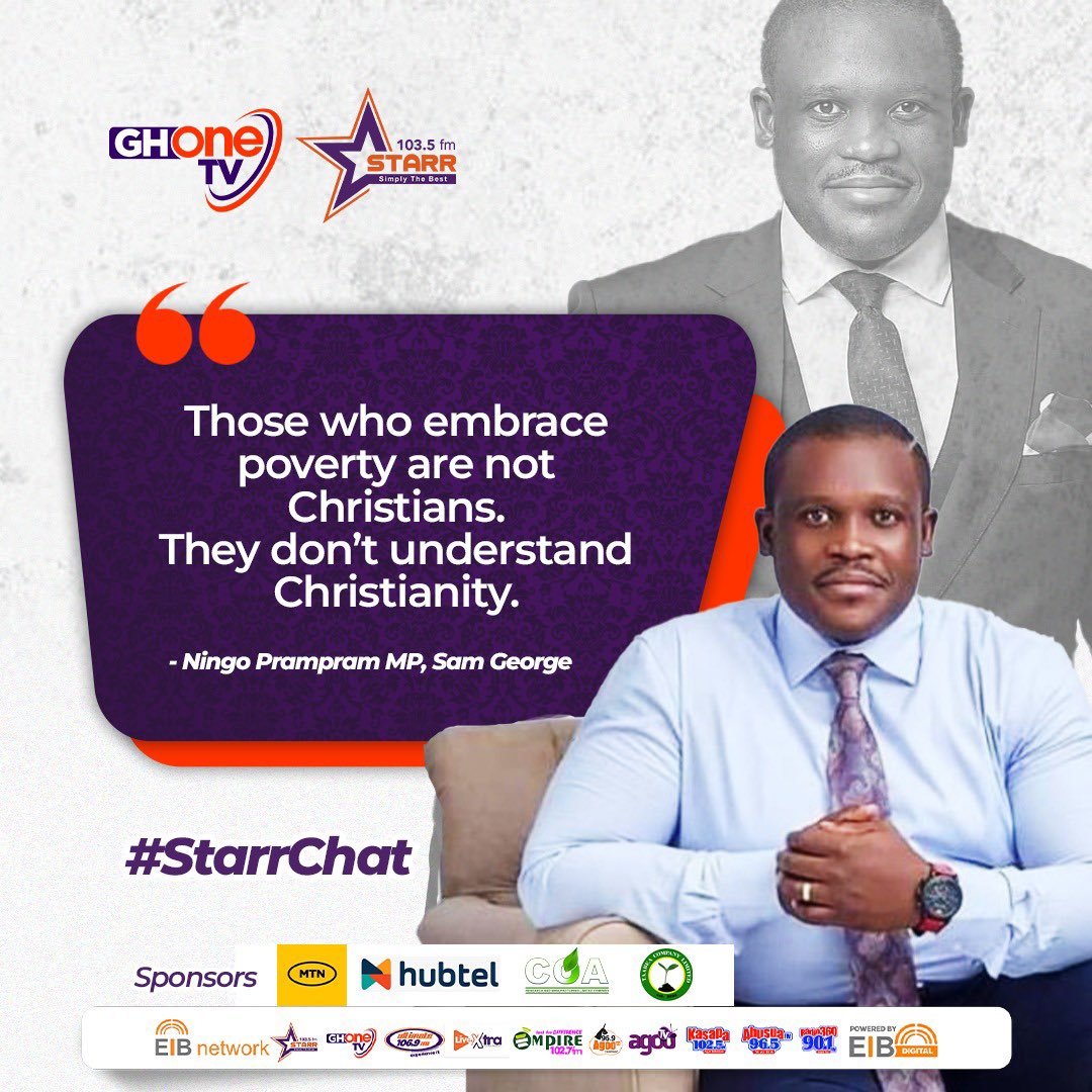 What’s your take on this ? 

- Ningo Prampram MP, Sam George