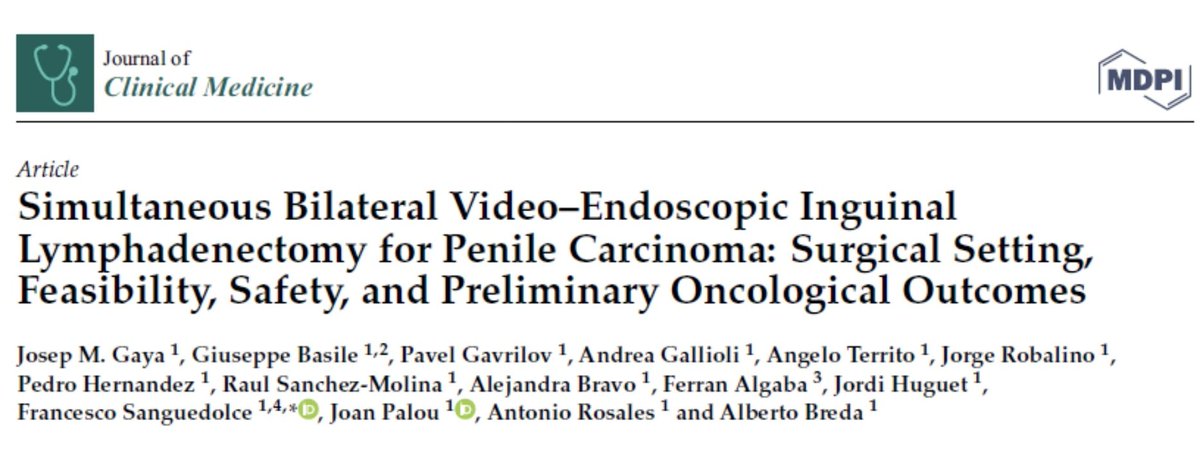 'Simultaneous bilateral VEIL is a feasible & safe technique in patients with #PenileCarcinoma, showing similar oncological results and shorter operative time compared to a consecutive bilateral approach.' @DrJM_Gaya in #PuigvertInScience Read article👇🏽 pubmed.ncbi.nlm.nih.gov/38068324