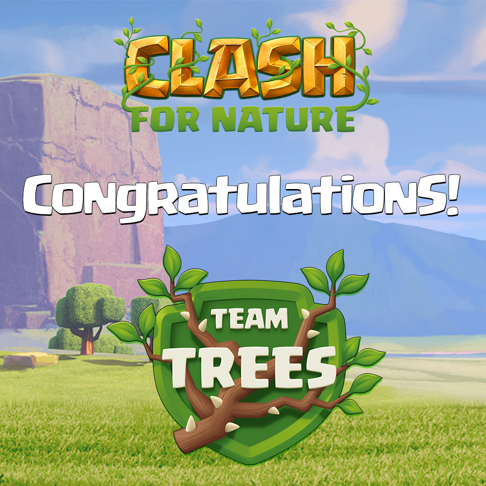 #ClashForNature is over, and the winning team is @teamtreesofficl! Congratulations!! 🌳💚 It was a tough battle, so kudos to @teamseas and all of you who contributed to this incredible cause! Even though the event is over, let's keep on helping because there's still so much more…