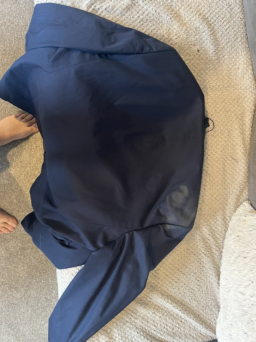 hawkey6's tweet image. Received my order today from @Crew_Clothing and there is a stain/footprint mark on my blazer needed for a wedding tomorrow. To say I’m disappointed is an understatement.