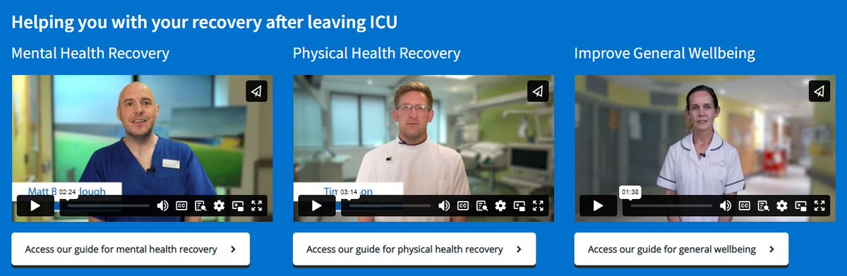 Our Critical Care team has developed the Post-ICU recovery hub: tinyurl.com/Post-ICU-hub. An invaluable resource providing support for patients &amp; their family after an ICU stay. Another great initiative supported by the #VRI programme. 
<a href="/criticalcarebri/">BRI Critical Care 💙</a> @Mel_Pickup <a href="/_Sajaz/">Saj</a>