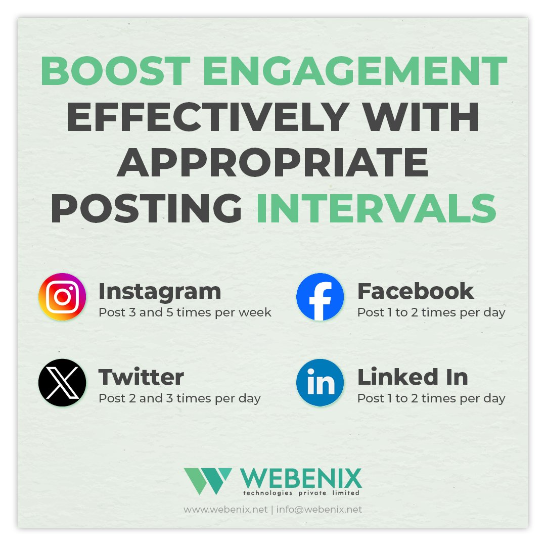 webenixpvtltd's tweet photo. Timing is Everything! Maximize engagement by mastering the art of posting intervals. #EngagementStrategy #TimingIsKey #SocialMediaTips #Web #Website #Webdesign #Webdevelopment #Web #Webenix https://t.co/5TvQlPduJi