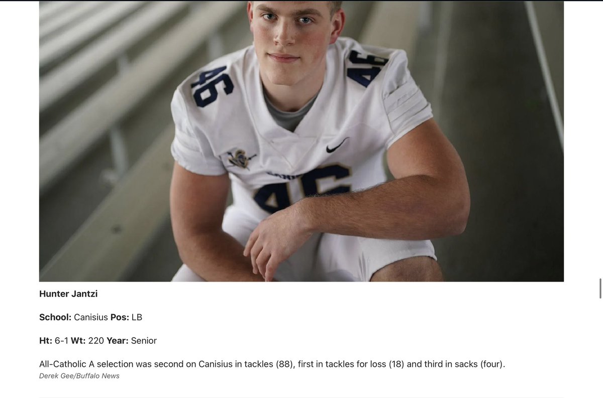 Blessed to be on the The 66th annual All-Western New York football team! Couldidnt have done it without my Teammates and Coaches this year. 
Awards that I have received ⬇️
1st Team All Catholic
1st Team All WNY Athletics
1st Team All Western New York
1st Quarter High Honors