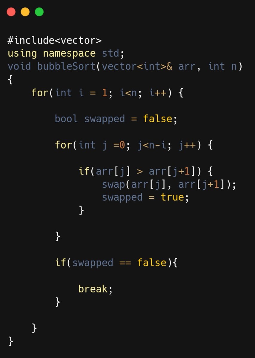 vanyaSile's tweet image. Day 27-29 of #100DaysOfCode 
Bubble sort ✅
Insertion sort ✅
Real life Ex :
For height wise line:
BSort swaps adjacent kids until the line is ordered. ISort puts each kid in their place one by one. Bubble is like swapping friends; Insertion is like sorting individually.
👇👇