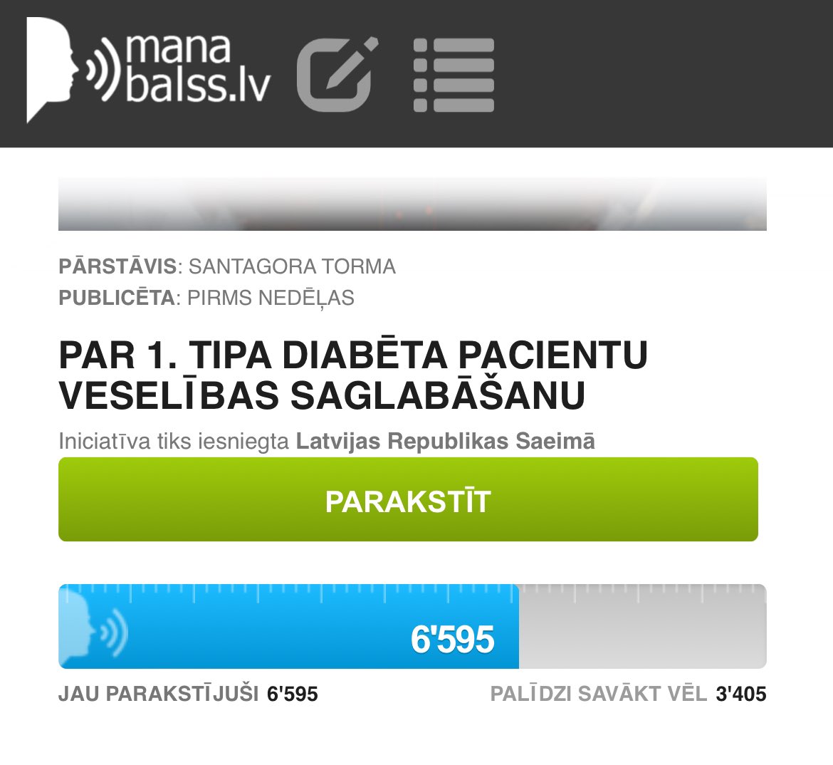 vanadziene's tweet image. Vai izdosies šodien savākt 7000? Paraksti, lūdzu! manabalss.lv/i/2939 Un paldies visiem, kuri parakstījušies :)