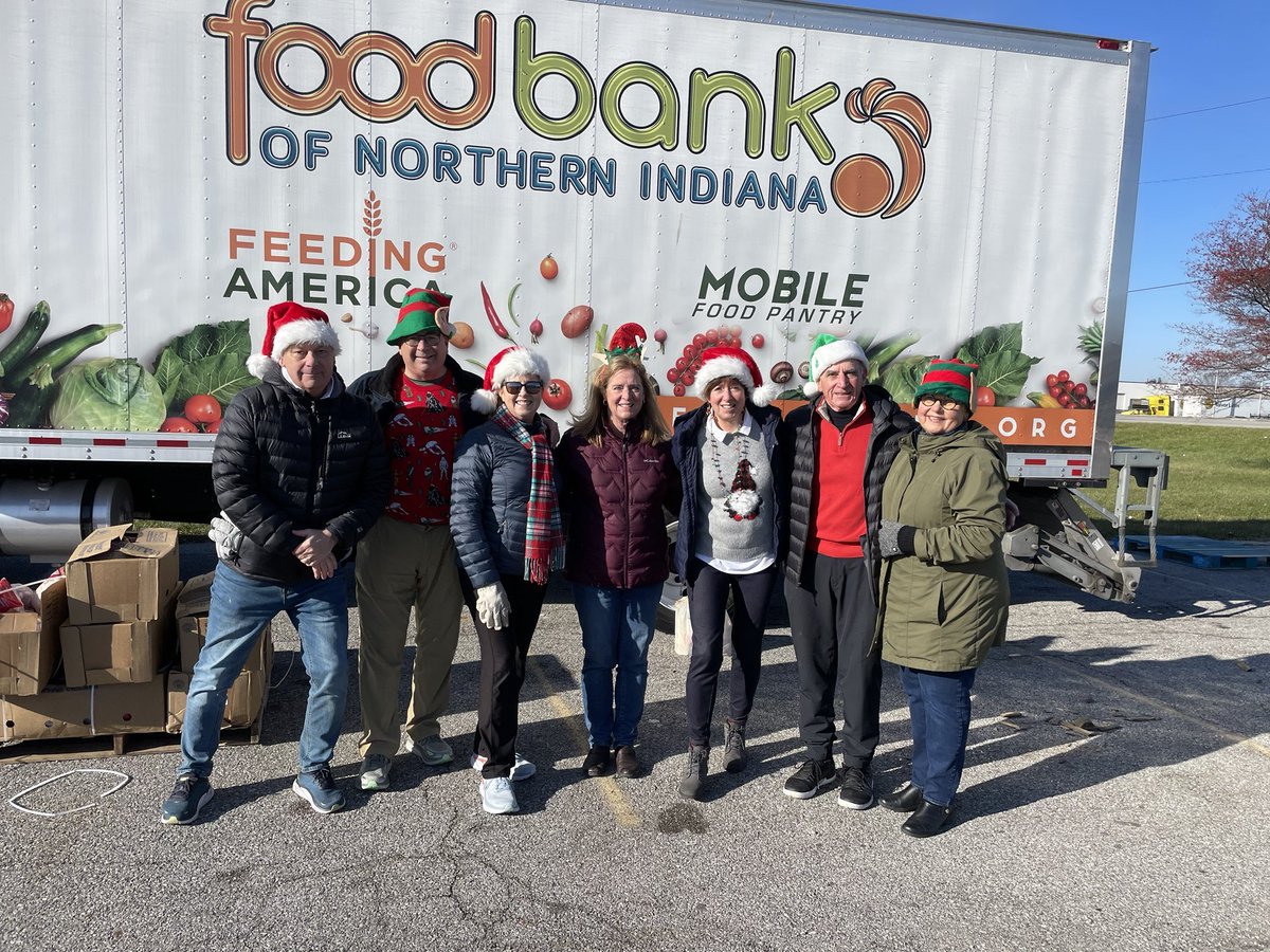 Thanks to my friends for volunteering at the food bank yesterday - people in our communities are struggling during this holiday season so take the time to lend a hand a hand or make a donation. You can make a difference!