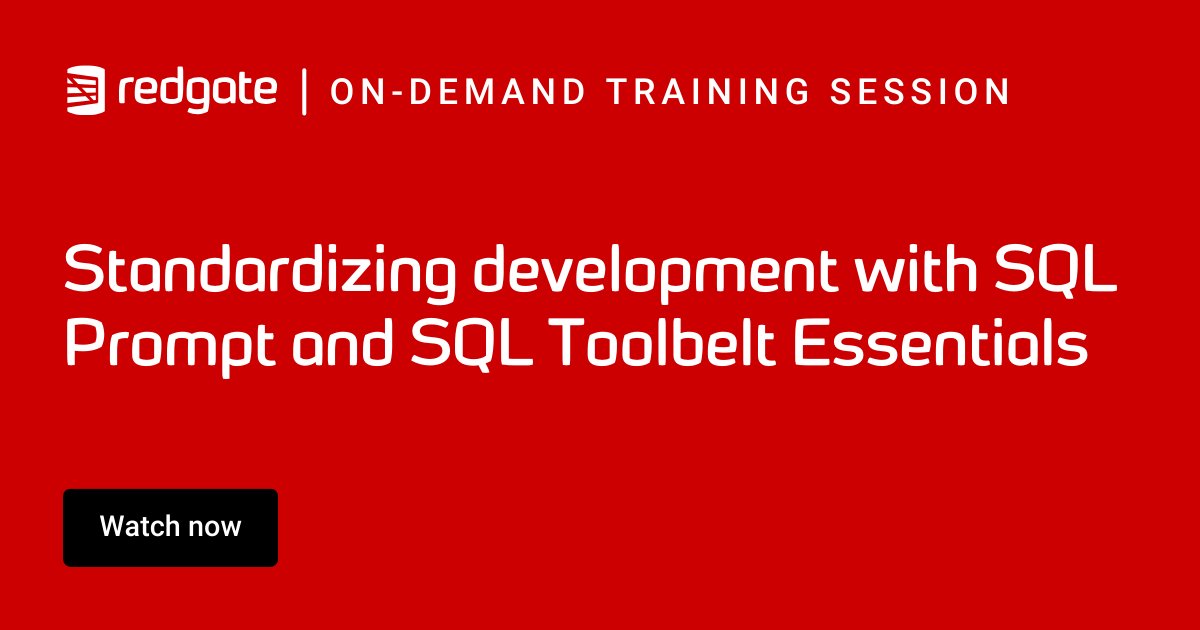 Missed our SQL Toolbelt training session yesterday? You can catch up on all the latest updates by watching the recording on our website: bit.ly/3RwVmdN