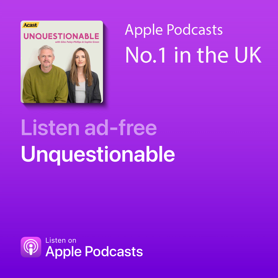 We have just become a No.1 Apple Podcast!!! Please do follow us on here @unquestionpod and check out the show wherever you get your podcasts!
