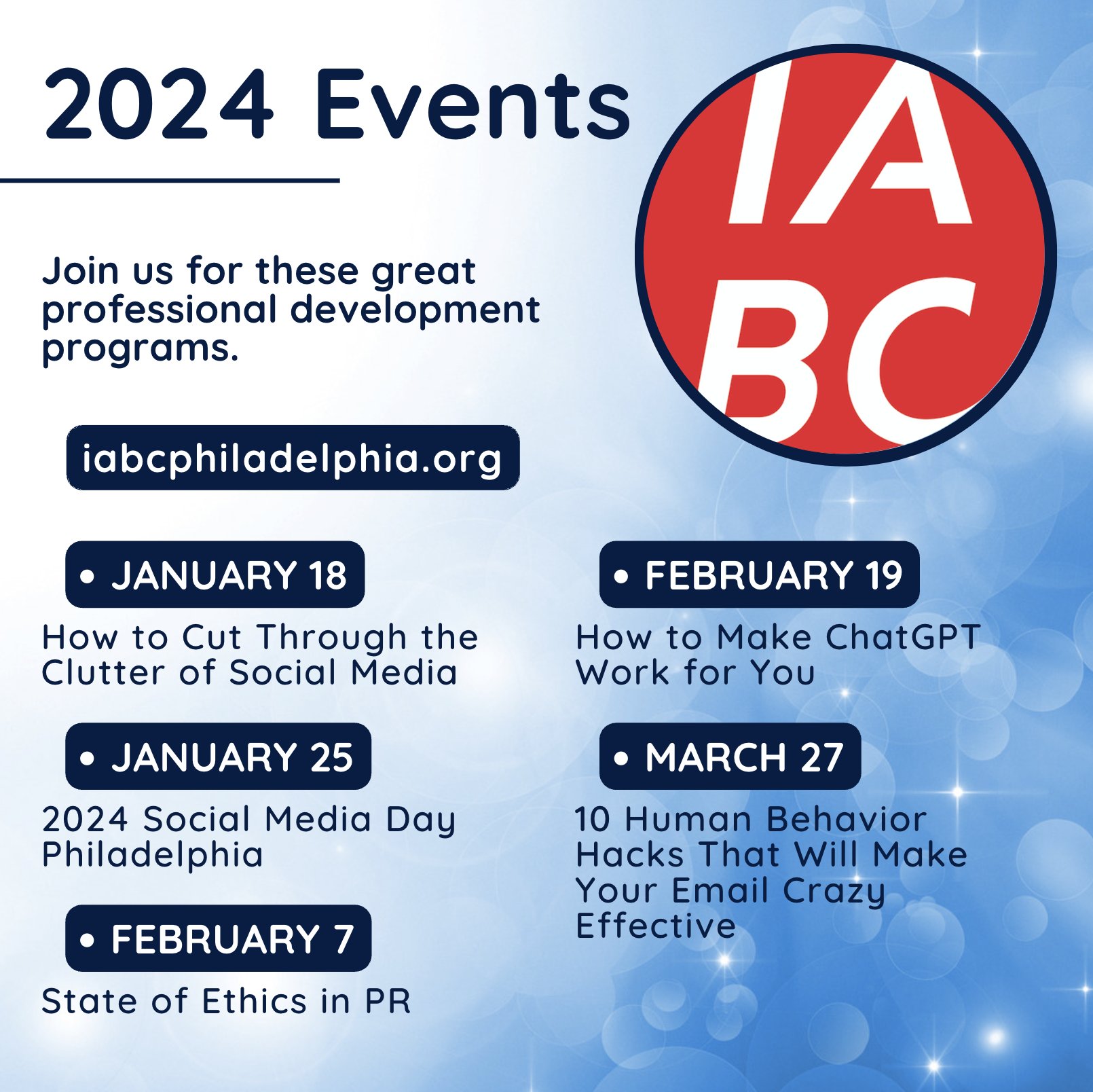 Philadelphia Events Calendar January 2024 Caye Maxine
