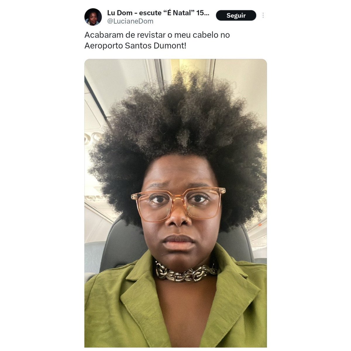 diretodomiolo's tweet image. 🚨VEJA: Após Luciane Dom dizer que teve o cabelo revistado em aeroporto no Rio de Janeiro, a Infraero emitiu uma nota: 

“Após averiguação interna, foi constatado por imagens de câmeras de segurança que não houve uma inspeção nos cabelos”.

A cantora apagou a publicação.