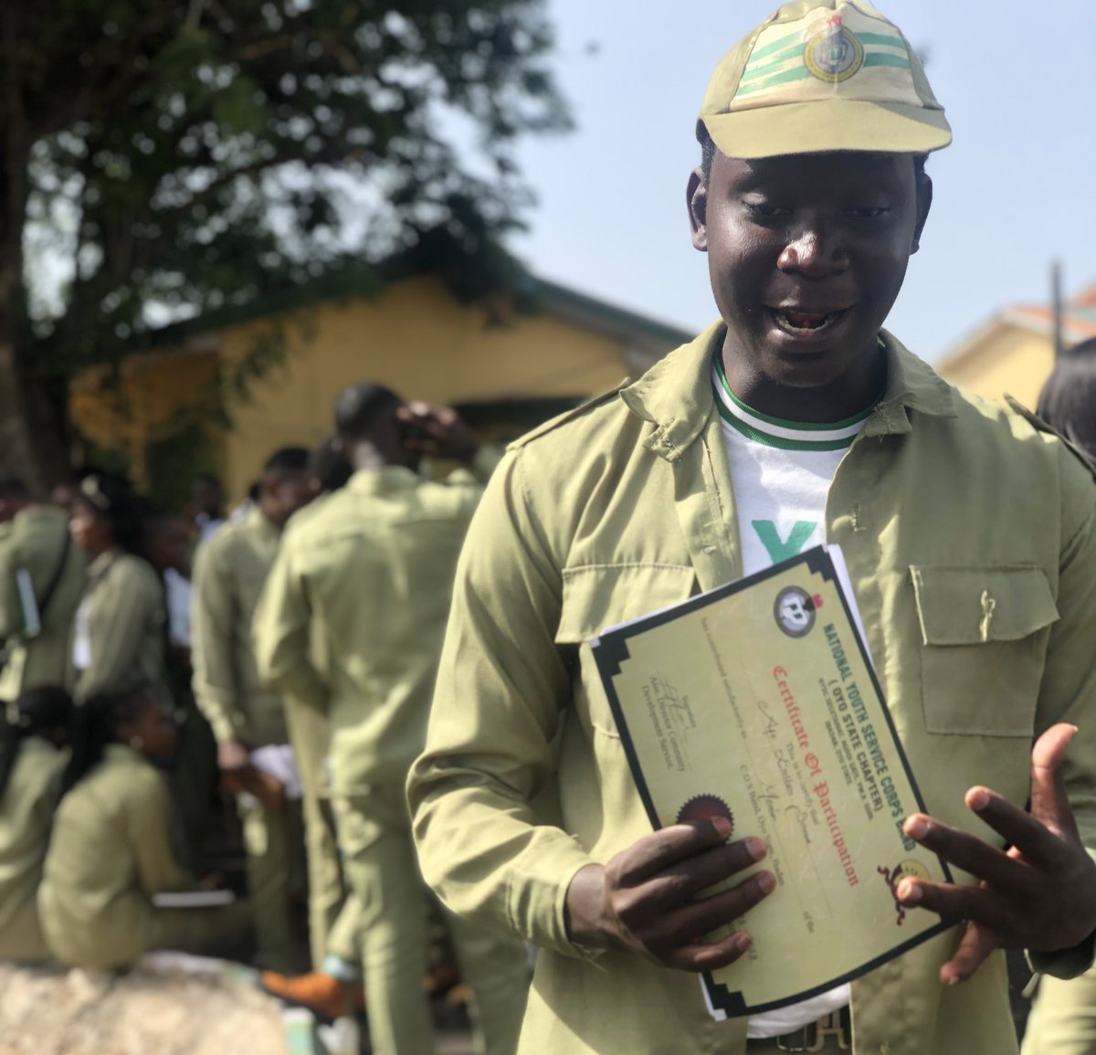 NYSC done and dusted Thank you Jehovah. Nigeria called and I obeyed, served and now ✅
