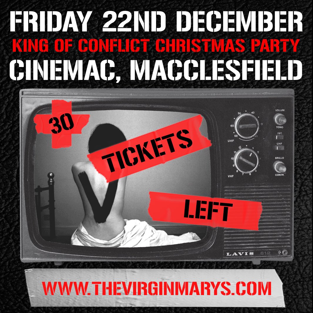 We’ve got just 30 Tickets remaining for our last show of the year KOC Christmas Party!!!!!!!!!!!!!!!!! Anyone still wanting to come for this one get on it now before they’re gone!!!!!! TIX: thevirginmarys.com 🔥❄️🔥❄️🔥❄️🔥❄️🔥❄️🔥❄️🔥