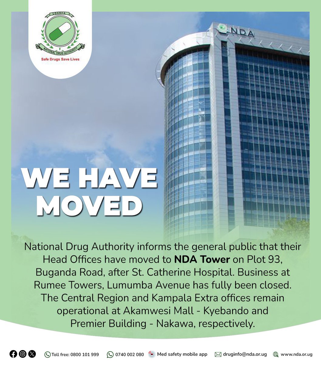 We delighted to share with you that as come closer to end of 2023, our headquarters will return to our permanent home on Plot 93, Buganda Road. Our businesses on Rumee Towers - Lumumba Avenue will cease effective today December 15th 2023.