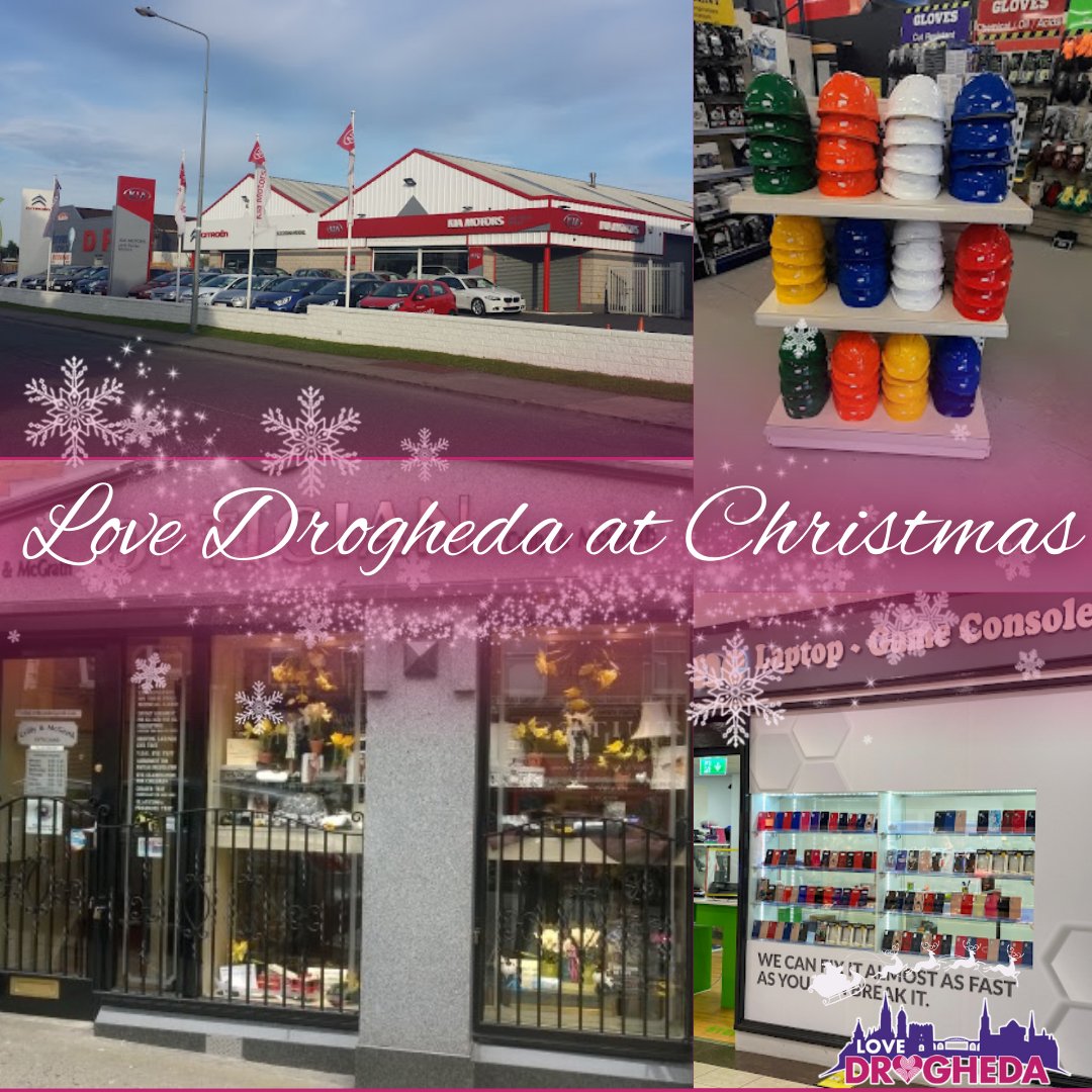 Love Drogheda at Christmas 🛎️ There are plenty of service providers that accept the Love Drogheda Gift Card, such as Crilly & McGrath Opticians & @jackdoranmotors! Make sure to shop local this festive season! Find out more at shorturl.at/iyA59 #LoveDrogheda #ShopLocal