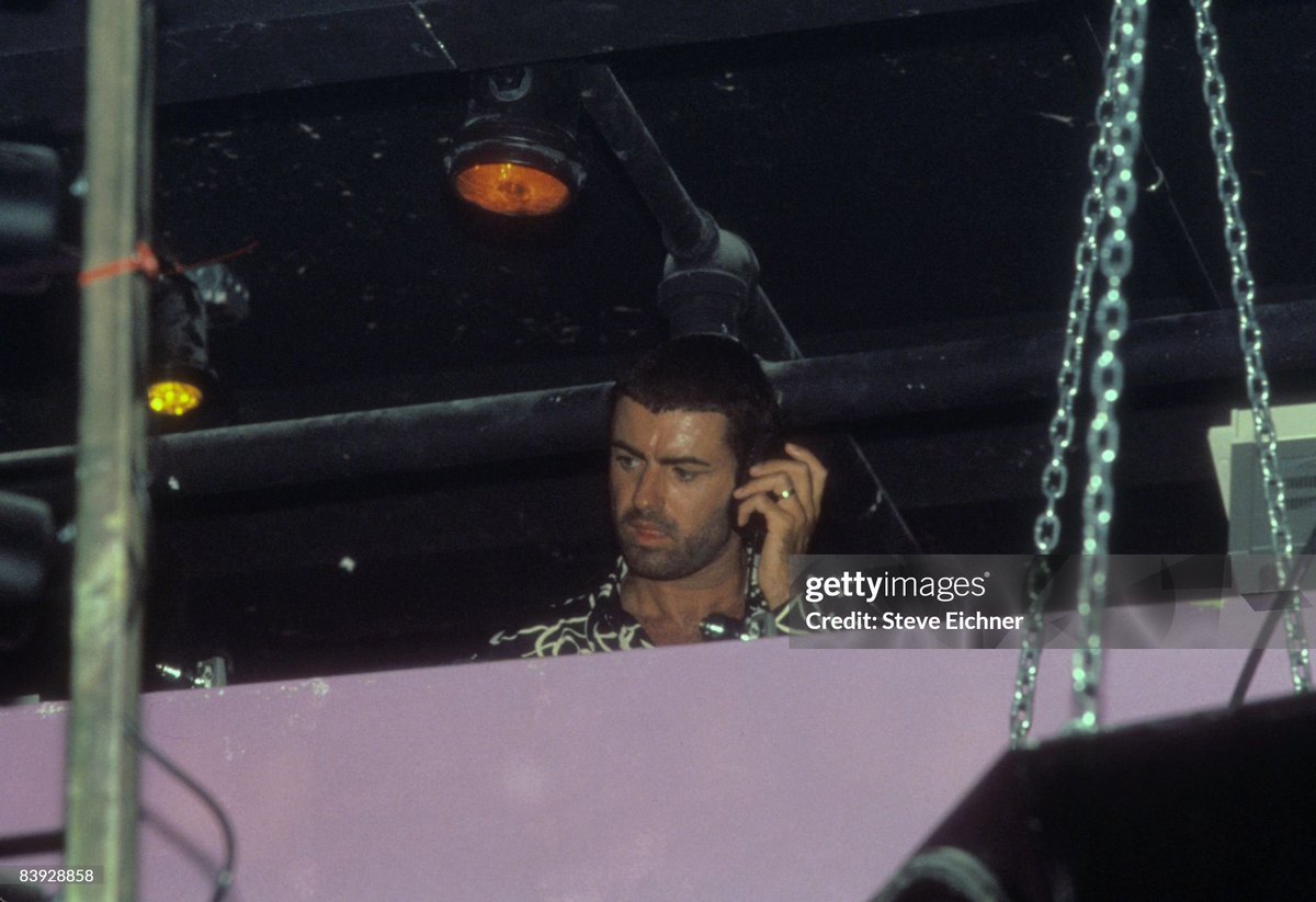 George Michael DJing at Quick, NYC, 1991.