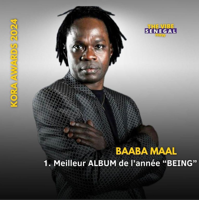 Being nominated Wonderful to see Baaba Maal amongst the nominees for the Kora All-Africa Music Awards @kora_awards