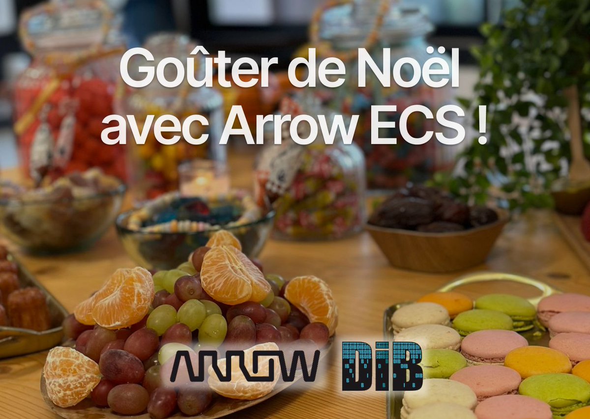 🎄@DIBFrance et @ArrowECS_Fr ont partagé un goûter de Noël mardi dernier!
Une joyeuse célébration de notre collaboration fructueuse en 2023.