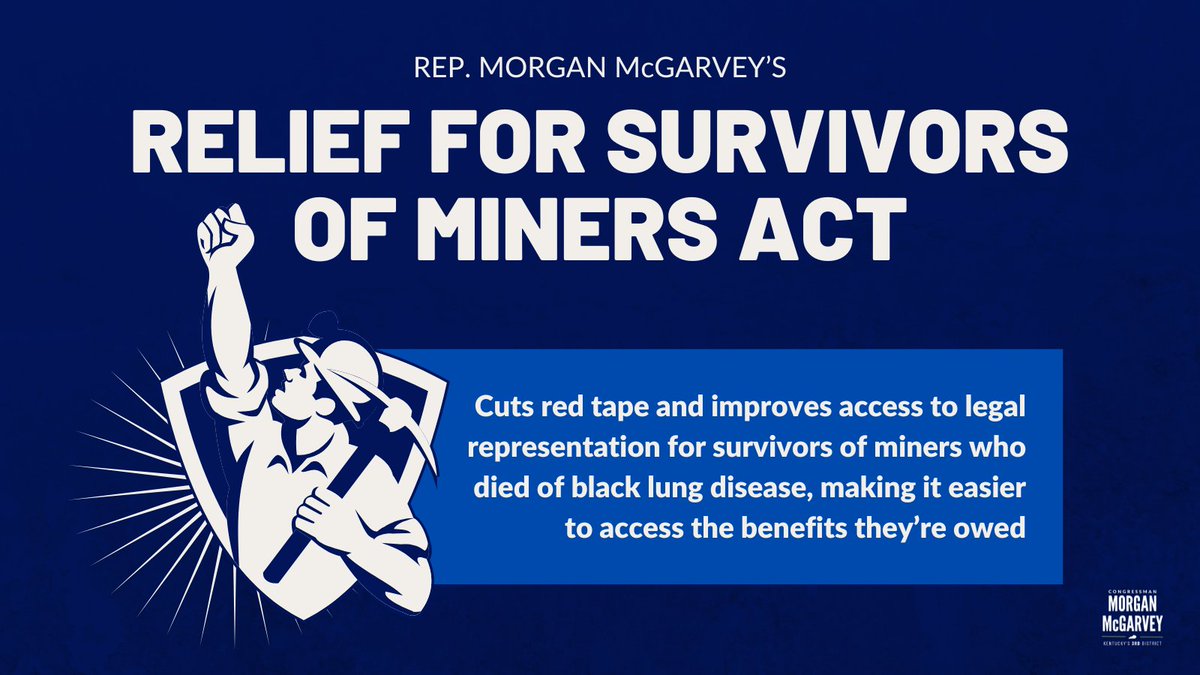 Kentucky was at the forefront of the last energy revolution, but we paid for it with the health and safety of our miners. I’m proud to join my colleagues Sen. @MarkWarner & @RepCartwright in righting a past wrong to ensure these families receive the benefits they’ve earned.