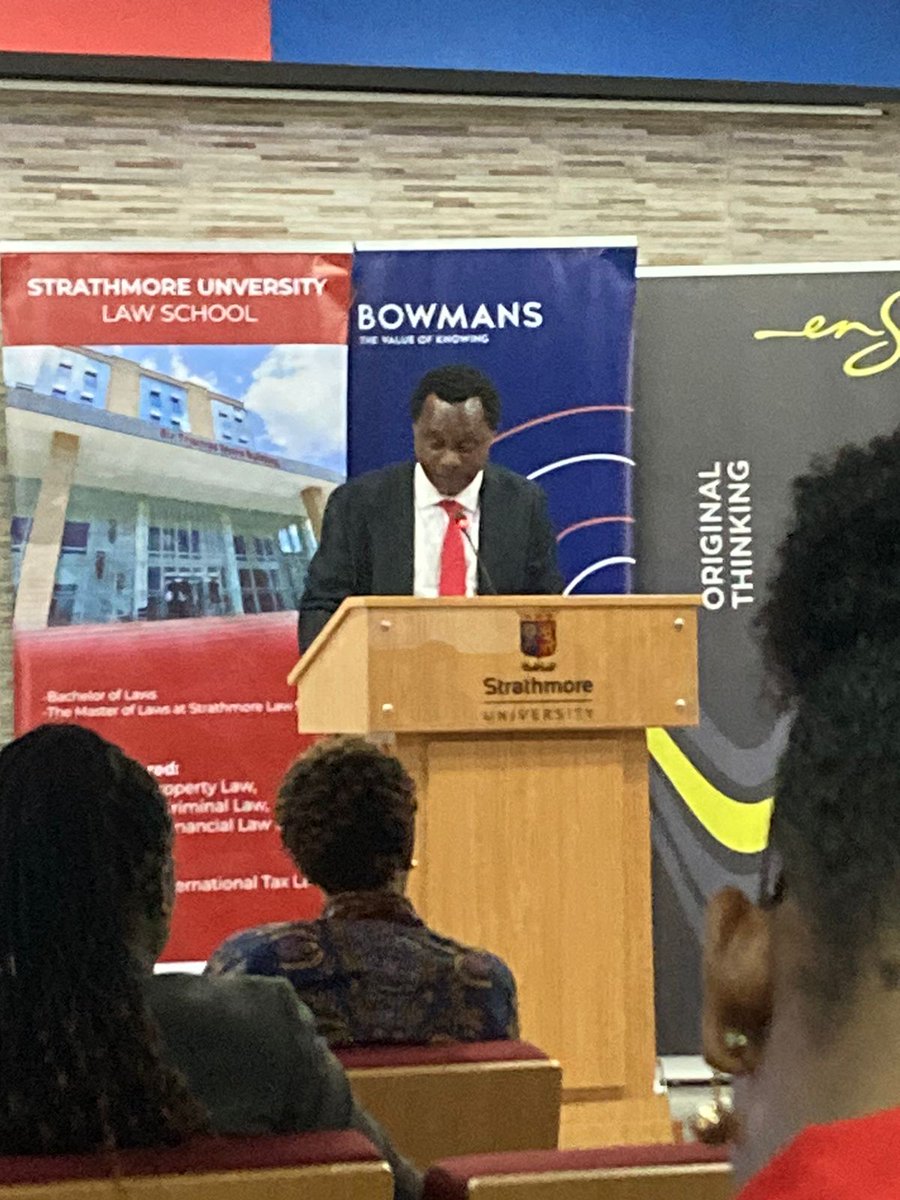 Currently at the CB Madam Award ceremony at @StrathmoreLaw. @waikwawanyoike giving the memorial lecturer!!! Citing @gautambhatia88, Upendra Baxi, Pius Langa, he advocates for the use of strategic litigation to advance transformative constitutionalism. @ThePlatform_KE