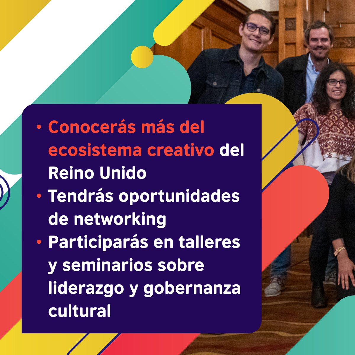 mxbritish's tweet photo. Si eres líder o gestor creativo mexicano, aplica ya al Creative Leadership Programme 2024 en Edimburgo. Desarrolla tu liderazgo creativo y cultural. ¡Quedan pocos días! Aplica antes del 18 de diciembre: https://t.co/YmjtxbusaW
#CreativeLeadershipProgramme #LiderCultural https://t.co/nyQoTrfeyO