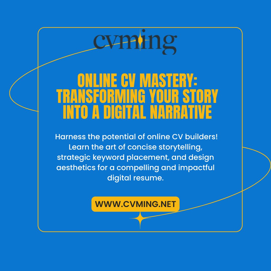 Online CV Mastery: Transforming Your Story into a Digital Narrative
#ResumeRevolution #CareerCrafting #CVExcellence #JobJourney