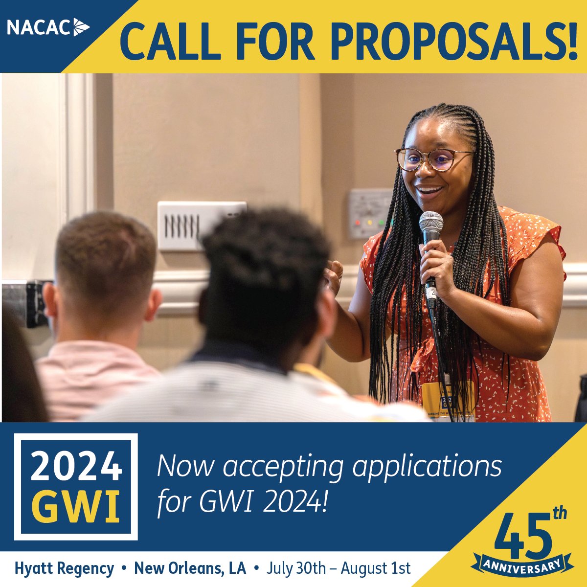 #GWI2024 Are you interested in presenting at NACAC's Guiding the Way to #Inclusion conference this year? Submit your education session proposal. ow.ly/MQ0c50QiMPF #equity #collgeaccess