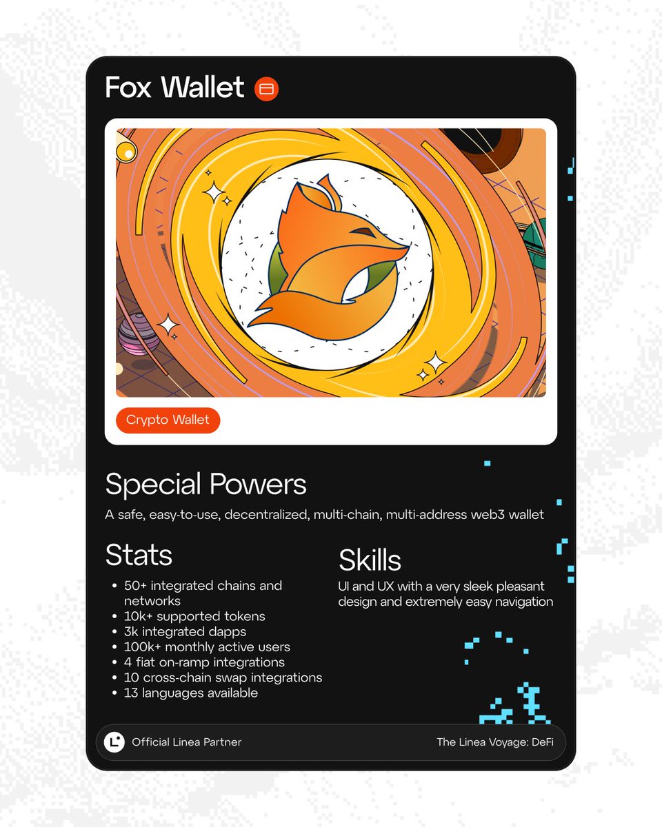 Meet @FoxWallet 💎A safe, easy-to-use, decentralized, multi-chain,  multi-address web3 wallet✨