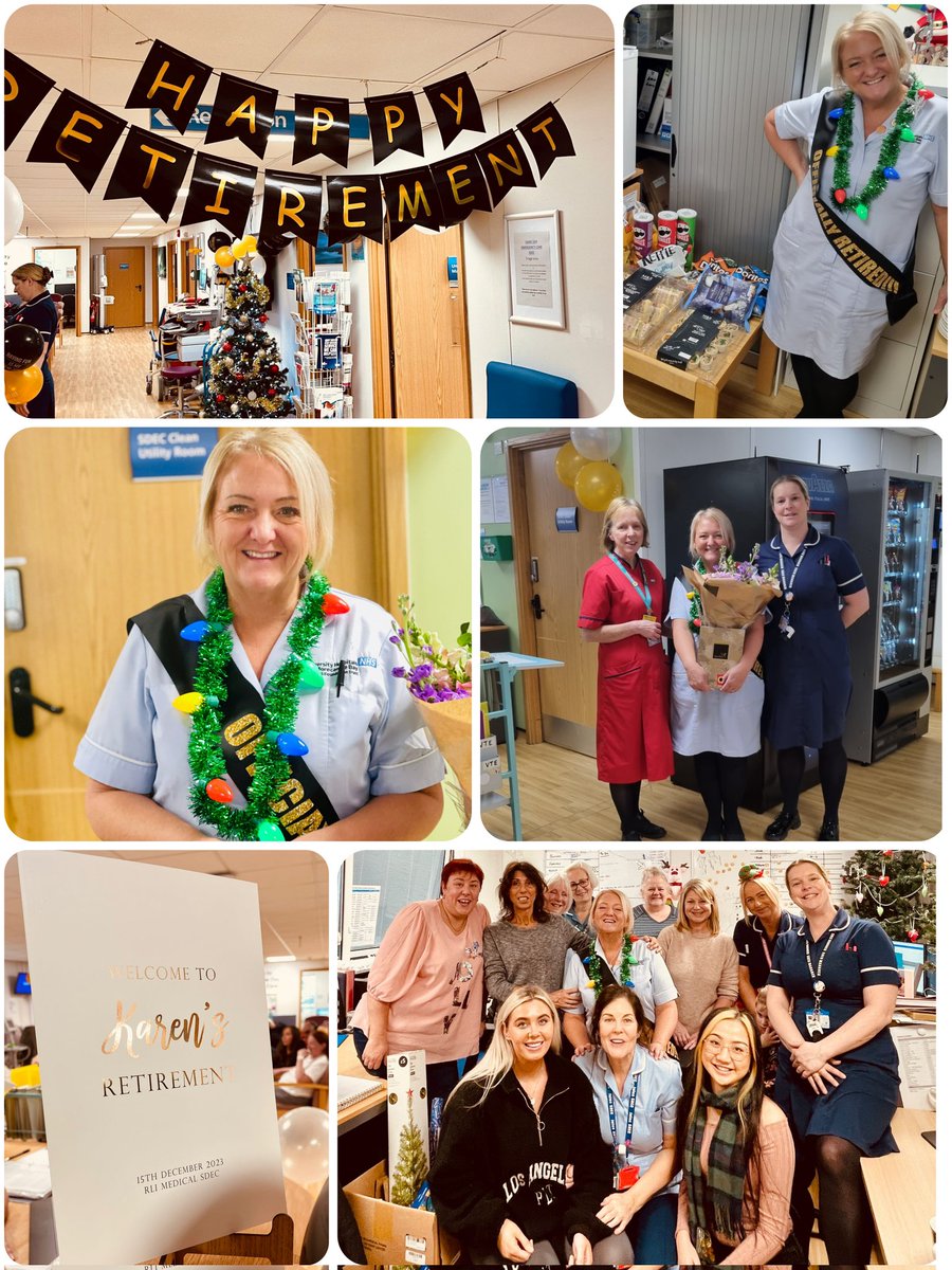 An amazing day had for our amazing Karen, who is retiring after a fantastic 33 years service for @UHMBT We wish you all the very best in your new journey, enjoy ❤️ @2soprano @MelWoolfall @aaroncumminsNHS @Real_Bongi @caron_graham