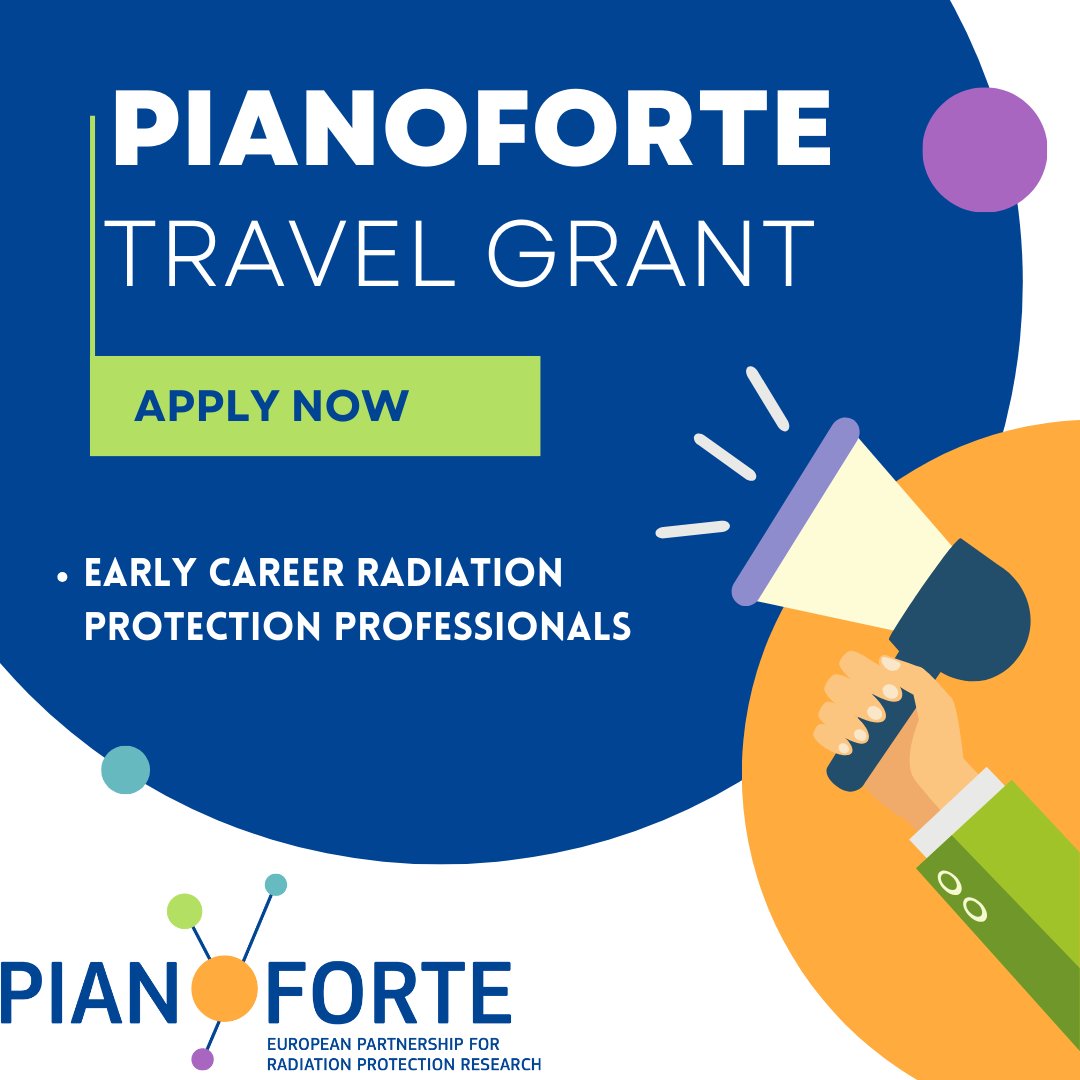 🌐Calling all young professionals in radiation protection: Pianoforte offers travel grants to support your journey to a conference, a training course...

🔗Apply before Dec 31, 2023 !
👉pianoforte-partnership.eu/calls/travel-g… 

#RadiationProtection #TravelGrants #Pianoforte