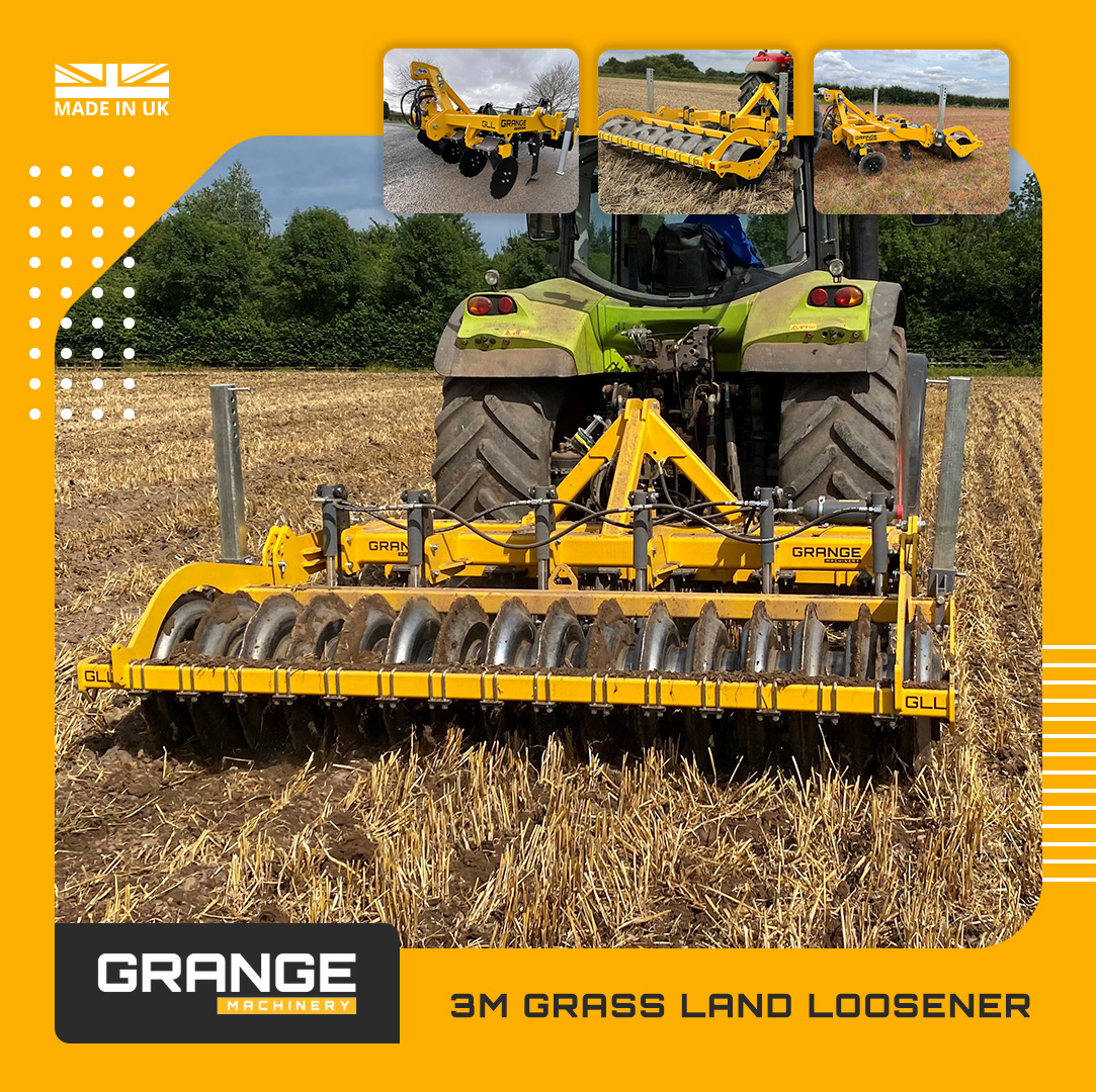 The Grange Grass Land Loosener – whether in Arable or Grassland, gives your fields a lift. Reduce soil compaction, help repair damaged soils and reduce input costs. Happy soils = happy crops and great results! grangemachinery.co.uk/3m-grass-land-…