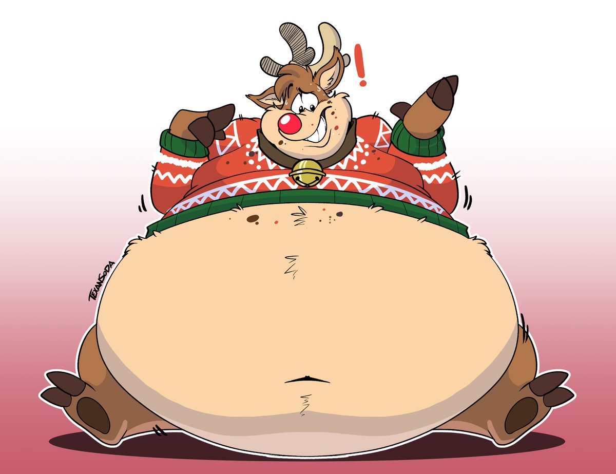 It ain’t easy keeping your hooves off Christmas treats this year, even if they’re reserved for the Christmas party. Ain’t that right, fatty?