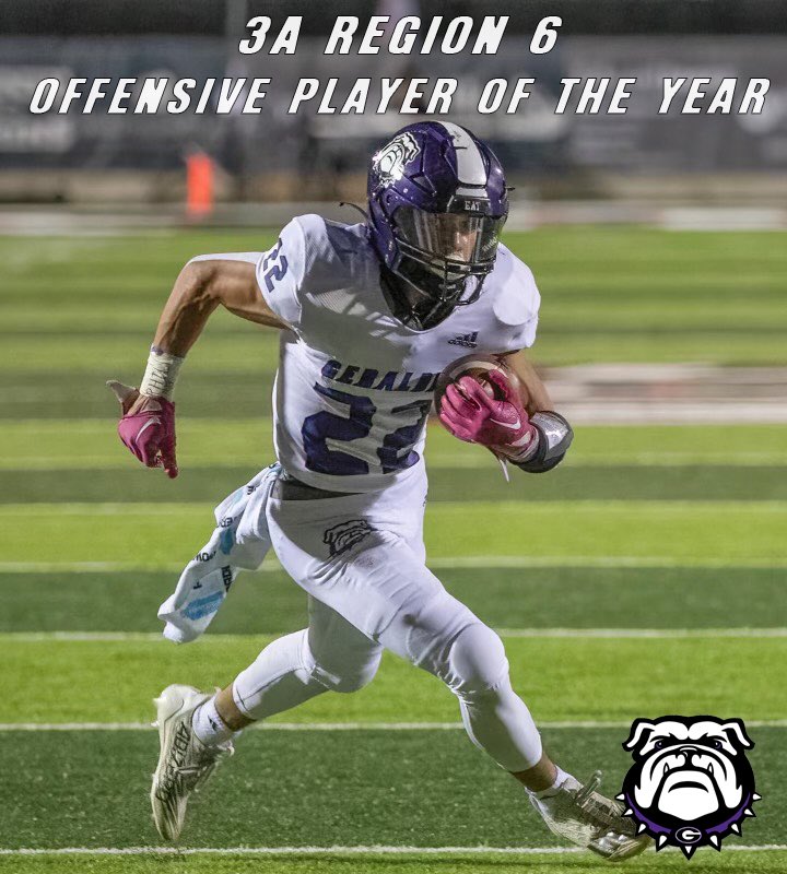 3a Region 6 Offensive Player of the Year goes to <a href="/CarlosMann_22/">Carlos Mann</a> ! 

Stats: 2,575 All Purpose Yards 42 TDS‼️ 

hudl.com/v/2MN9qr