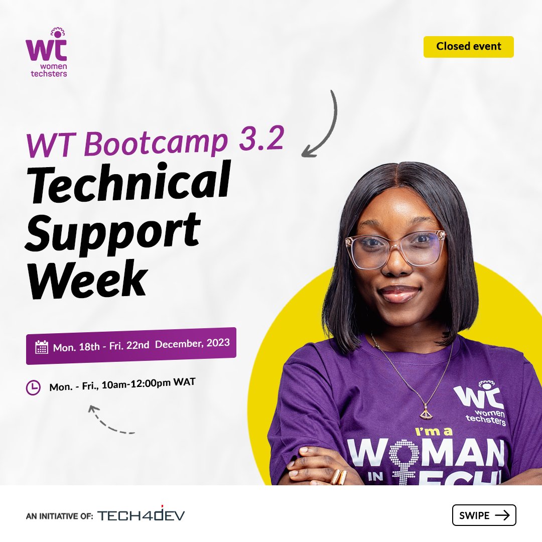 Exciting news for the newly admitted Bootcamp Beneficiaries of Cohort 3.2! We are hosting a Technical Support Session to familiarize you with the technology you'll use throughout your learning journey.