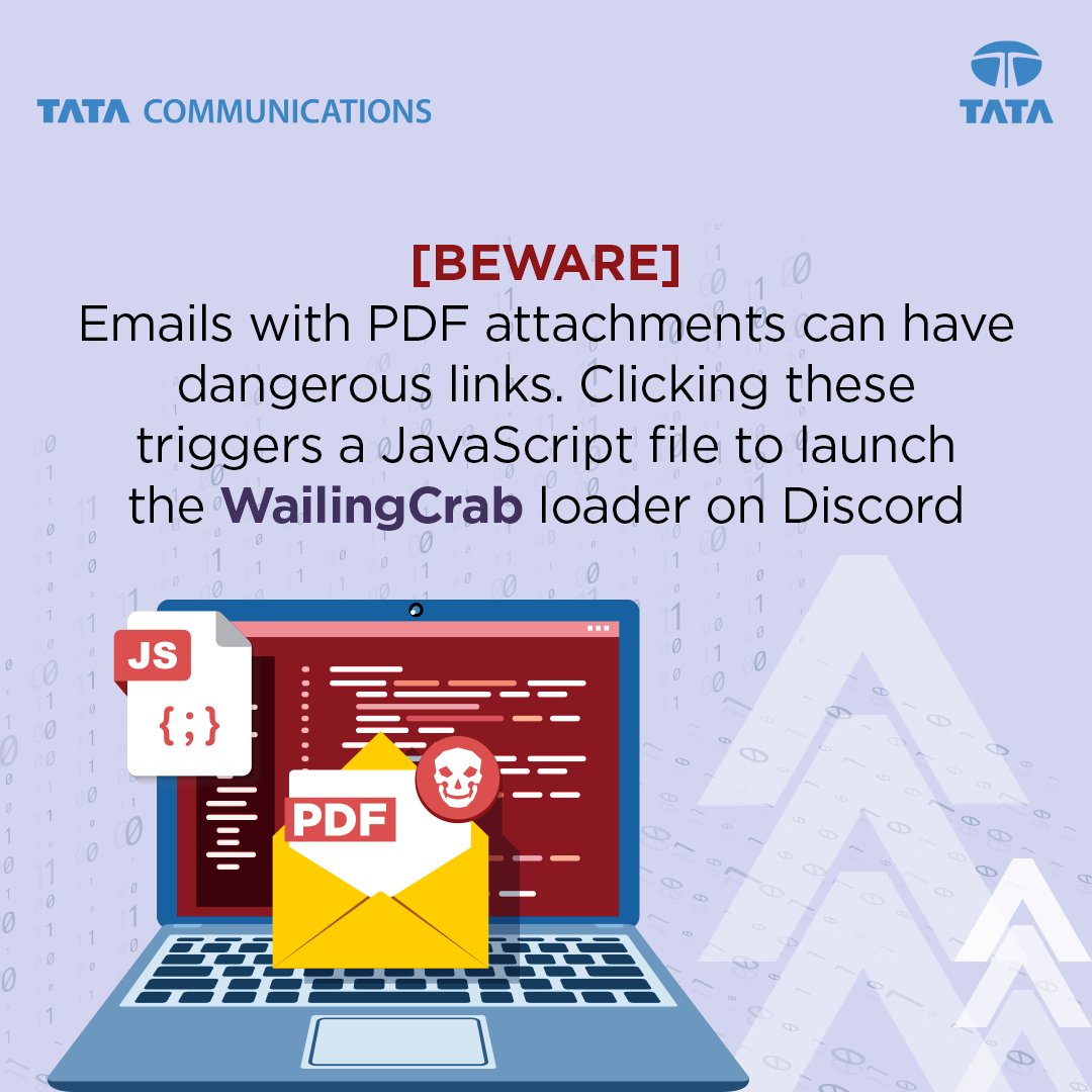 TA544, aka Bamboo Spider or Zeus Panda, spreads WailingCrab via delivery-themed emails. This sophisticated malware infiltrates systems, prioritizing stealth to resist analysis efforts. Learn more about this threat in our #ThreatAdvisoryTuesday report. okt.to/E3otsY