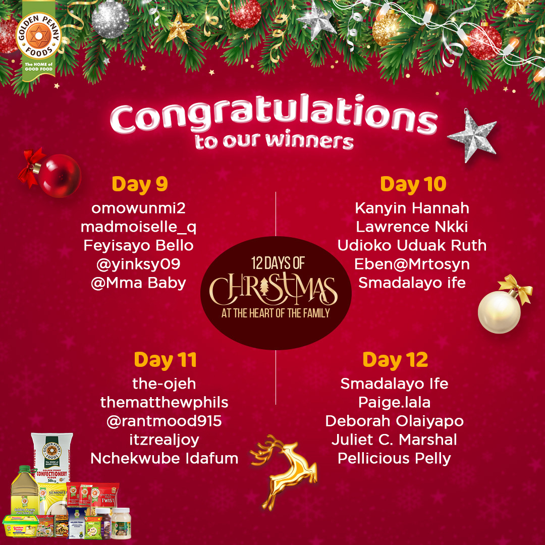 GPennyFoods's tweet photo. Congratulations to our final set of winners.

A big thank you to everyone who joined in – you're all winners in our book! Stay tuned for more chances to win.

Spot the Golden Penny Foods team at your bus stops this season and enjoy free meals and goody bags.
#gp12daysofchristmas https://t.co/MAgRWJz6zd