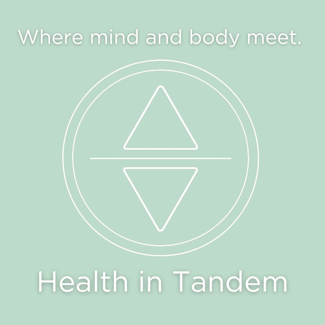 There are 2 approaches to mind-body therapy: top-down + bottom-up. We change the way we think in order to change the way we (physically) feel, or we change the way we physically feel to change the way we think + emotionally feel. The sweet spot is in the middle. #chicagotherapy