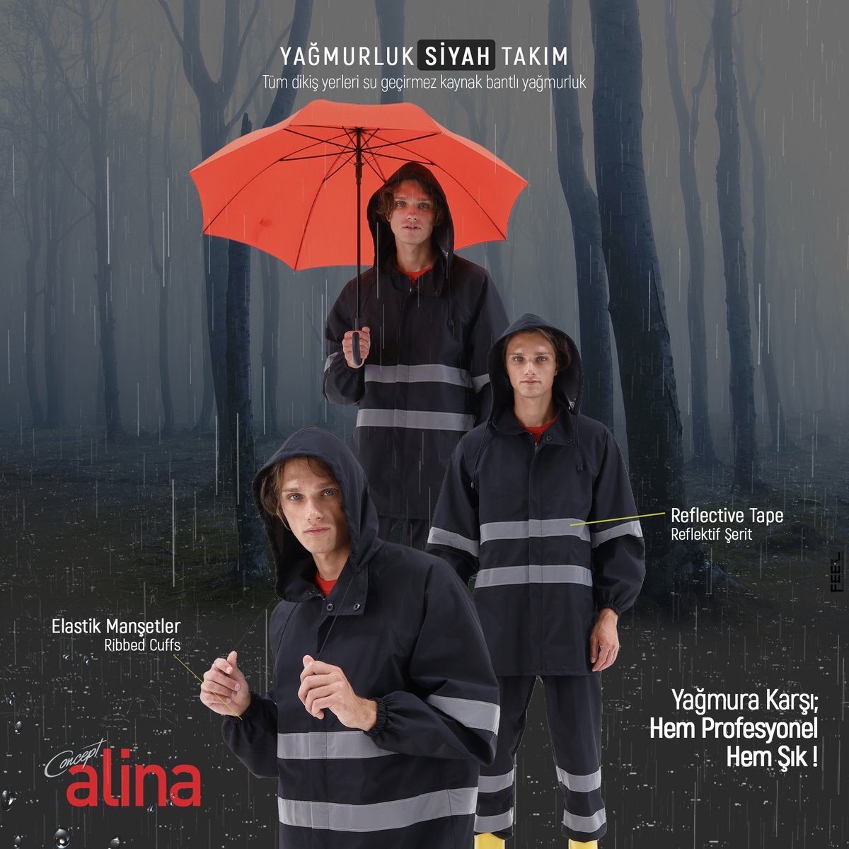 Yağmurluk Takım Siyah
Elastik manşetler
Tüm dikiş yerleri su geçirmez kaynak bantlı
Daha Fazla Bilgi İçin:
☎444 0 518
📧Online Alışveriş İçin
💻alina.com.tr

#alinaişelbiseleri #işelbisesi #işelbiseleri #işkıyafeti #işkıyafetleri #alinaconcept