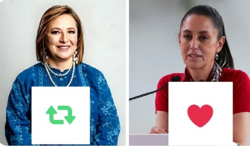 interlomasocial's tweet photo. Aquí les dejo esto: 
Veamos los resultados 

#XochitlGalvez  o #ClaudiaSheinbaum https://t.co/SLDKsvmFau