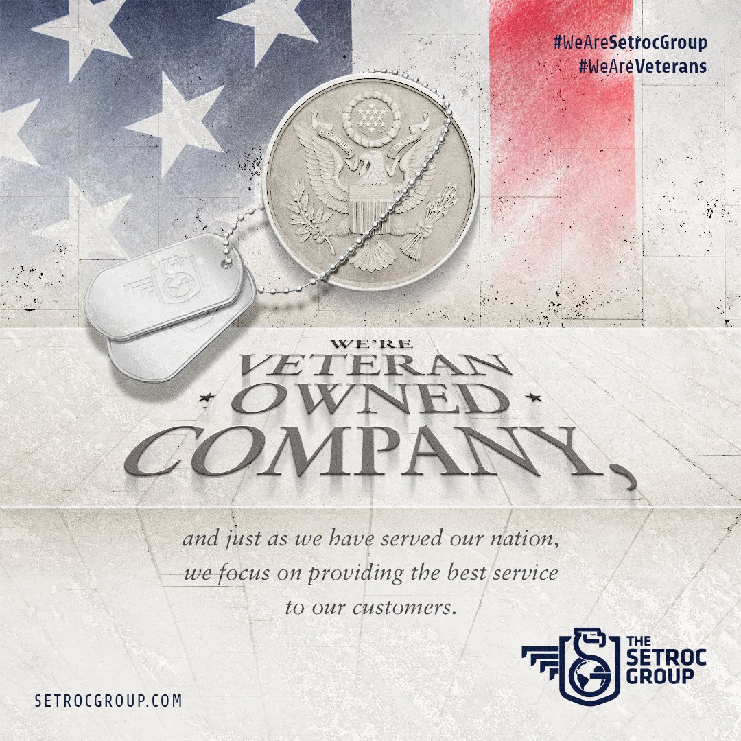 As a veteran-owned company, we are proud to continue serving a growing society, #wearesetrocgroup #WeAreVeterans 🇺🇸